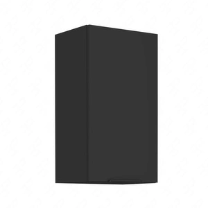 Kuchyňská nástěnná skříňka Black 40 G-72 1F kovová hrana rukojeti odolná proti vlhkosti a poškození skříňky
