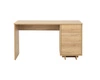Psací stůl Noma 138 cm dub riviera elegantní design jednoduchá forma nábytku zapadající do každého interiéru čela stolu se systémem push to open