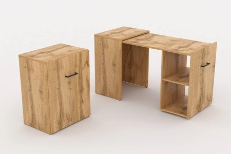 Skládací psací stůl Smart dub wotan stylové a funkční pro pracovnu nebo pokoj pro mládež