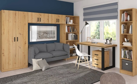 Skříň Makana 80 cm dub artisan funkční kus nábytku do pokoje pro mládež nebo do kanceláře