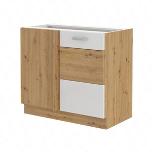 Rohová kuchyňská linka Alpine 105 ND 1F BB pravá skříňka odolná proti páře, rozlití a teplu