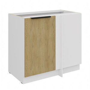 Rohová kuchyňská linka Cremona 105 ND 1F BB pravý kovový okraj úchytky odolnost proti vlhkosti a poškození