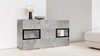 Komoda Baros 132 cm světlý beton moderní tvary v jedinečném stylu
