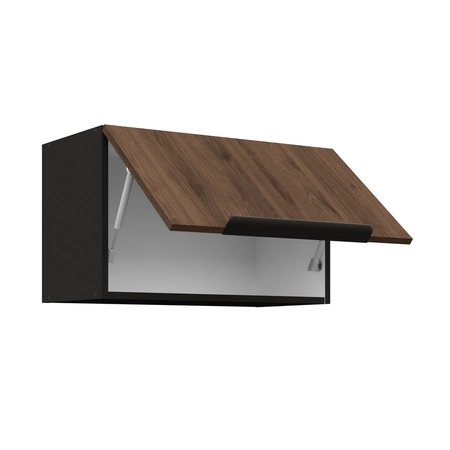 Brianza rohová sestava kuchyňského nábytku 310x250 cm kovové hrany úchytek skříňky vypadají skvěle v moderních interiérech