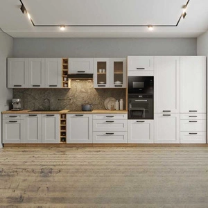 Sada kuchyňského nábytku Luis 465 cm skříňky vypadají skvěle v moderních i klasických interiérech