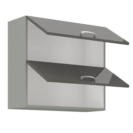 Sada kuchyňského nábytku Grey 240 cm lesklá čela jedinečný styl skříněk bude ladit s interiérem každé kuchyně