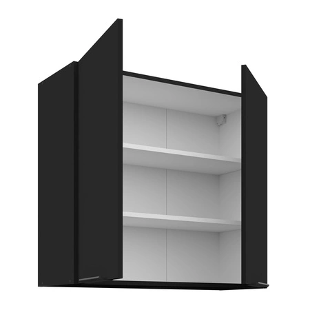 Sada kuchyňského nábytku Black 260 cm kovové úchytky skříňky vypadají skvěle v moderních interiérech