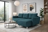 Rohová sedací souprava s funkcí spaní Felicie tyrkysová Univerzální rohová sedací souprava stylového designu, která se hodí do každého interiéru