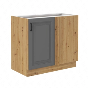 Přídavná rohová kuchyňská linka Kea 105 ND 1F BB skříň napravo je odolná vůči páře vysoké teplotě a rozlité kapalině