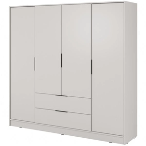 Šatní skříň Corse 206 cm béžová moderní design ideální skříň do ložnice nebo šatny prostorné zásuvky