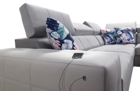 Rohová sedací souprava Hampton VII na spaní Hampton VII quartz růžová pravá rohová sedací souprava do vašeho pokoje ze sametové látky s hladkým povrchem