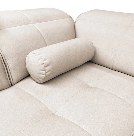 Rohová sedací souprava Samos šedý jasan levá moderní design jednoduchý a stylový korpus, který se hodí do každého interiéru nastavitelné opěrky hlavy