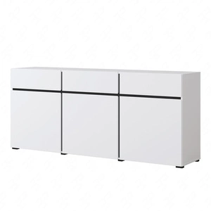 Komoda Cross 180 cm bílá stylový design komody do obývacího pokoje jednoduchá forma v moderním provedení