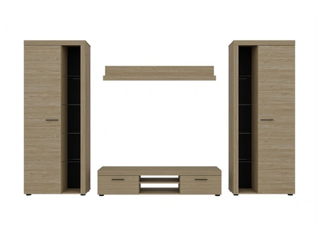 Nástěnná skříňka Rene XL olejovaný dub ideální nástěnná skříňka pro milovníky moderního uspořádání s elegantním charakterem