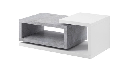 Konferenční stolek Bota bílá / colorado beton ideální do moderních i klasických interiérů vyrobený z vysoce kvalitních materiálů