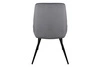 Čalouněná židle Cobe šedá moderní a funkční jídelní židle s kovovými nohami