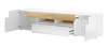 RTV skříňka Toledo 208 cm bílá / bílý lesk / san remo světlá moderní TV skříňka ve skandinávském stylu