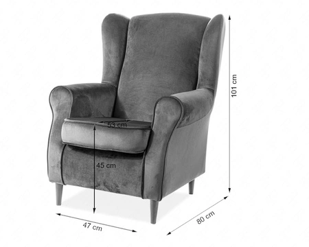 Křeslo Ushak Baron žlutý stylová a pohodlná moderní tkanina odolná proti roztažení a poškrábání