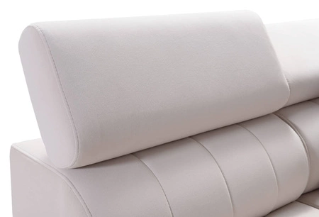 Rohová pohovka s funkcí spaní Savona VI Indian pink / white right elegantní rohová pohovka do obývacího pokoje dva kontejnery na lůžkoviny