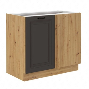 Přídavná rohová kuchyňská linka Style 105 ND 1F BB skříň napravo je odolná vůči páře vysoké teplotě a rozlité kapalině