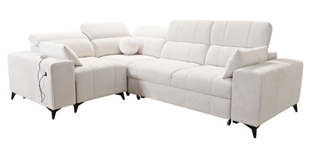 Rohová sedací souprava s funkcí spaní Penejos II losos ponechává pohodlí při každodenním odpočinku Rohová sedací souprava s kontejnerem na lůžkoviny