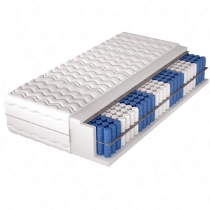 Taštičková pružinová matrace Superking Standard 120x200 cm 7 zón tvrdosti hypoalergenní každá pružina umístěna v samostatné materiálové kapse
