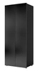 Dvoudveřová šatní skříň Apulia 80 cm lesklá černá Minimalistický design Jednoduchý design Ideální šatní skříň do ložnice šatny nebo předsíně