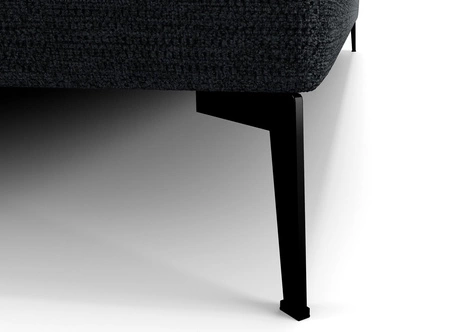 Kontinentální postel Irvine 140x200 černá Stylová postel s úložným prostorem na lůžkoviny a vysokým čelem zaujme svým elegantním designem