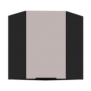 Tarraco rohová kuchyňská nástěnná skříňka 60x60 GN-72 1F kovová hrana úchytka skříňka odolná proti vlhkosti a poškození