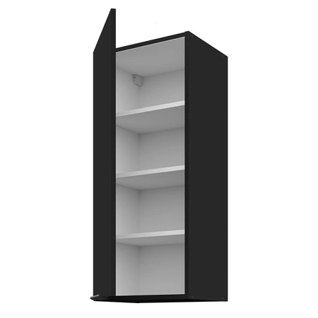 Kuchyňská nástěnná skříňka Black 40 G-90 1F kovová hrana rukojeti odolná proti vlhkosti a poškození skříňky