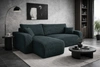 Rohová sedačka s funkcí spaní Fiesta šedá univerzální rohová sedačka do obývacího pokoje kontejner na lůžkoviny z manšestrové látky