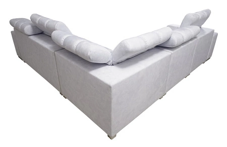 Rohová sedačka s funkcí spaní Luigi III grafitová levá pohodlná rohová sedačka do obývacího pokoje ideální pro každodenní relaxaci