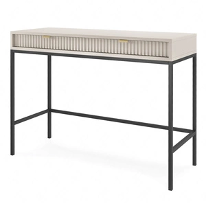 Konzola Lovro béžová se zásuvkami stylový a funkční kus nábytku do předsíně, obývacího pokoje nebo kanceláře