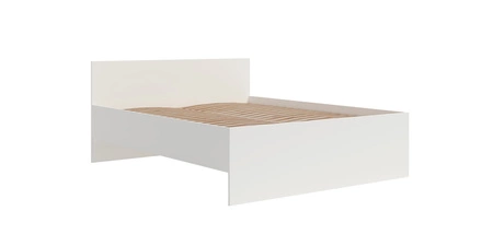 Postel Maxione 160x200 cm bílá ideální postel do ložnice pro milovníky minimalistického uspořádání vysoké pohodlné čelo