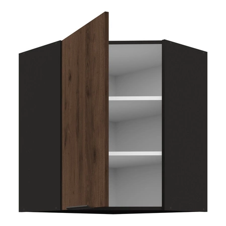 Brianza / Tarraco rohová kuchyňská sestava 310x250 cm kovové úchytky skříněk vypadají skvěle v moderních interiérech