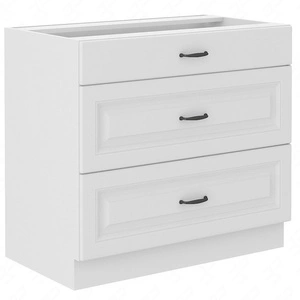 Stojací kuchyňská skříňka se zásuvkami Snow 80 D 3S BB skříň odolná proti páře vysoké teplotě a rozlité kapalině