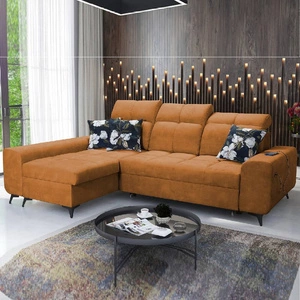 Rohová sedací souprava s funkcí spaní Buffalo honey left Funkční a stylová rohová sedací souprava s kontejnerem na lůžkoviny