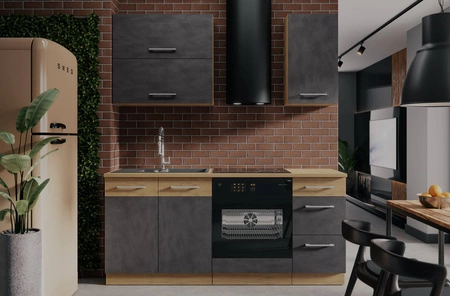 Sada kuchyňského nábytku Valico 180 cm Skříňky vypadají skvěle v klasických i moderních interiérech