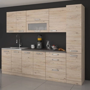 Sada kuchyňského nábytku Borno 260 cm jedinečný styl skříněk bude ladit s interiérem každé kuchyně