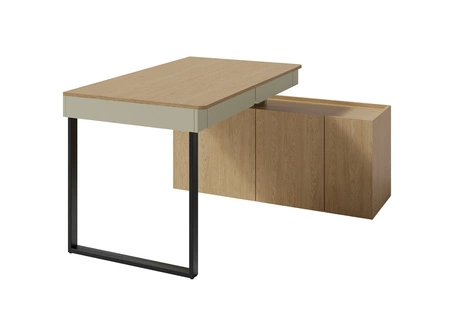 Nábytková sestava Paguro eukalyptus / baltický dub dune ideální do pokoje pro mladé v módním stylu