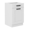 Stojací kuchyňská skříňka se zásuvkou a policí Livio 50 D 1F 1S BB skříňka odolná proti páře, teplu a rozlití vody