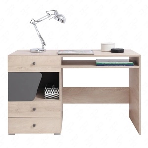 Psací stůl se zásuvkami Dzeta 125 cm dub / antracit stylový a funkční do pokoje pro mládež
