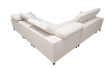 Rohová sedací souprava s funkcí spaní Penejos III šedý jasan pravý roh pohodlná a praktická rohová sedací souprava do obývacího pokoje dvě nádoby na lůžkoviny