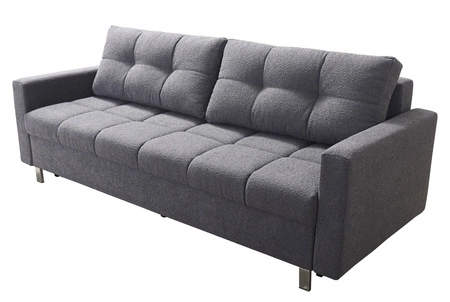 Pohovka s funkcí spaní Bilbao špinavě růžová moderní design a široká funkčnost tkaniny s charakteristickým smyčkovým povrchem