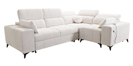 Rohová sedací souprava s funkcí spaní Penejos II olivový pravý komfort pro každodenní odpočinek rohová sedací souprava s kontejnerem na lůžkoviny