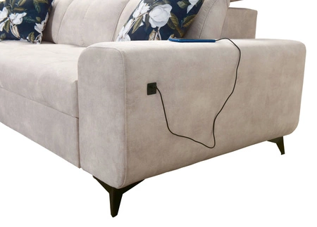 Rohová pohovka s funkcí spaní Buffalo blue left Funkční a stylová rohová pohovka s kontejnerem na lůžkoviny