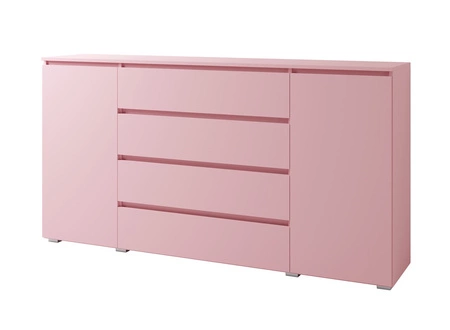 Komoda Simple 184 cm pudrově růžová funkční nábytek do dívčího pokoje jednoduchý design 