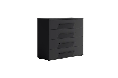 Komoda Maxione 99 cm černá minimalistický design klasický tvar ideální komoda do obývacího pokoje nebo obývacího pokoje