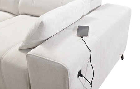 Rohová sedací souprava s funkcí spaní Penejos IX zelená levá stylová rohová sedací souprava s kontejnery na lůžkoviny pohodlné nastavitelné opěrky hlavy