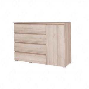 Komoda Simple 138 cm dub sonoma funkční nábytek do pokoje pro mladé, obývacího pokoje nebo kanceláře